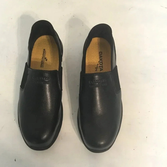 DAKOTA Women's Safety Work - Series Non-Slip Shoes Steel oxford Black Sz 6.5 - Picture 2 of 13
